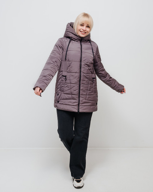 Демісезонна жіноча куртка Альма фіолетового кольору